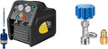 VIVOHOME R1234YF R32 1 HP Dual Cylinder Portable Refrigerant Recovery Machine R1234yf Self Sealing Can Tap Valve