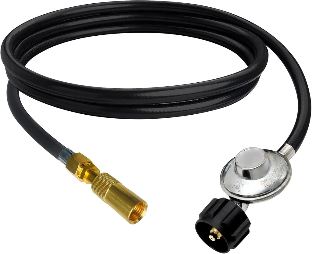 MCAMPAS QCC1 Universal Grill Regulator Hose with Coleman Threaded Regulator for Coleman Roadtrip Grills.Compatible with Coleman Regulator C001, 5010000743.Not Fits Coleman Gas Stove Regulator