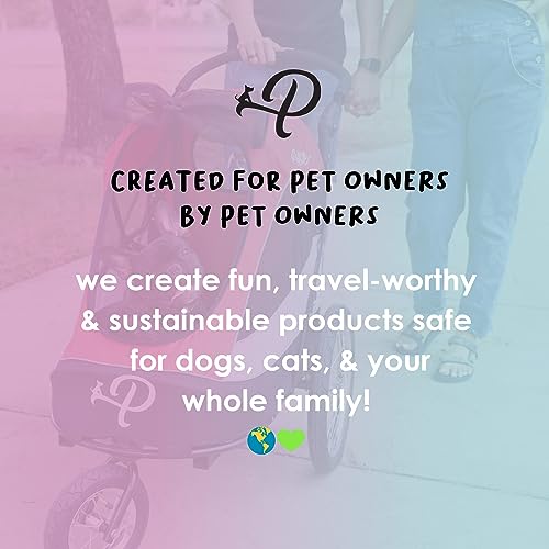 Pet Jogger/Stroller and Bike Trailer for Small to Large Dogs, Cats, and Pets, Supports up to 77LBS C367666