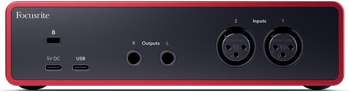 2x2 USB Audio Interface with 2 XLR Cables for PC and Mac E9970
