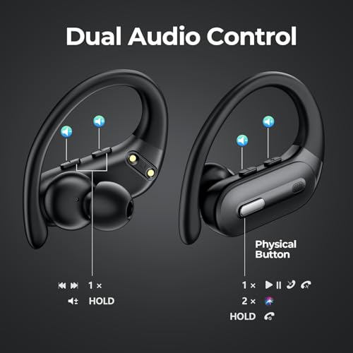 Wireless Earbuds with Charging Case, 90 Hrs Playtime, Waterproof, Purple S550292