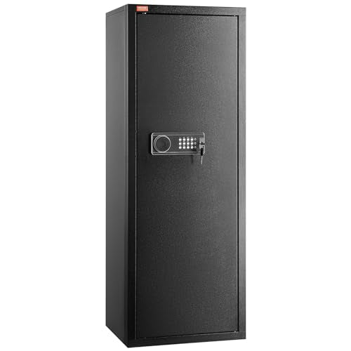 Gun Safe with Digital Keypad, Tall Rifle Storage Cabinet with Removable Shelf H5060