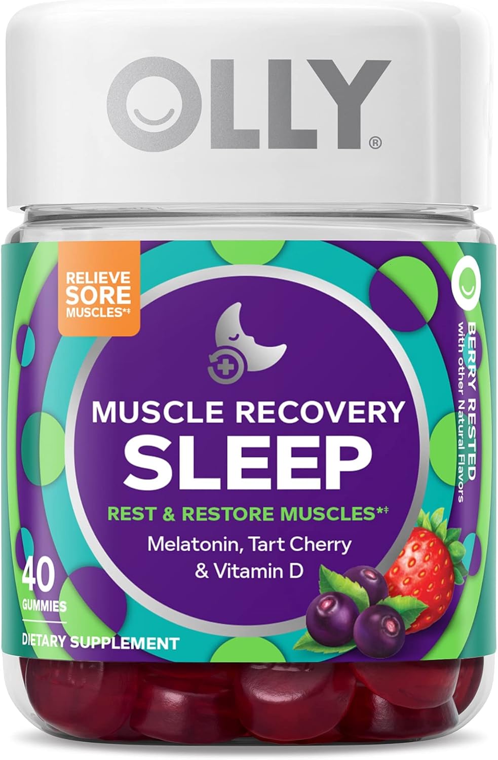 Muscle Recovery Sleep Gummies with Melatonin and Tart Cherry Q3563