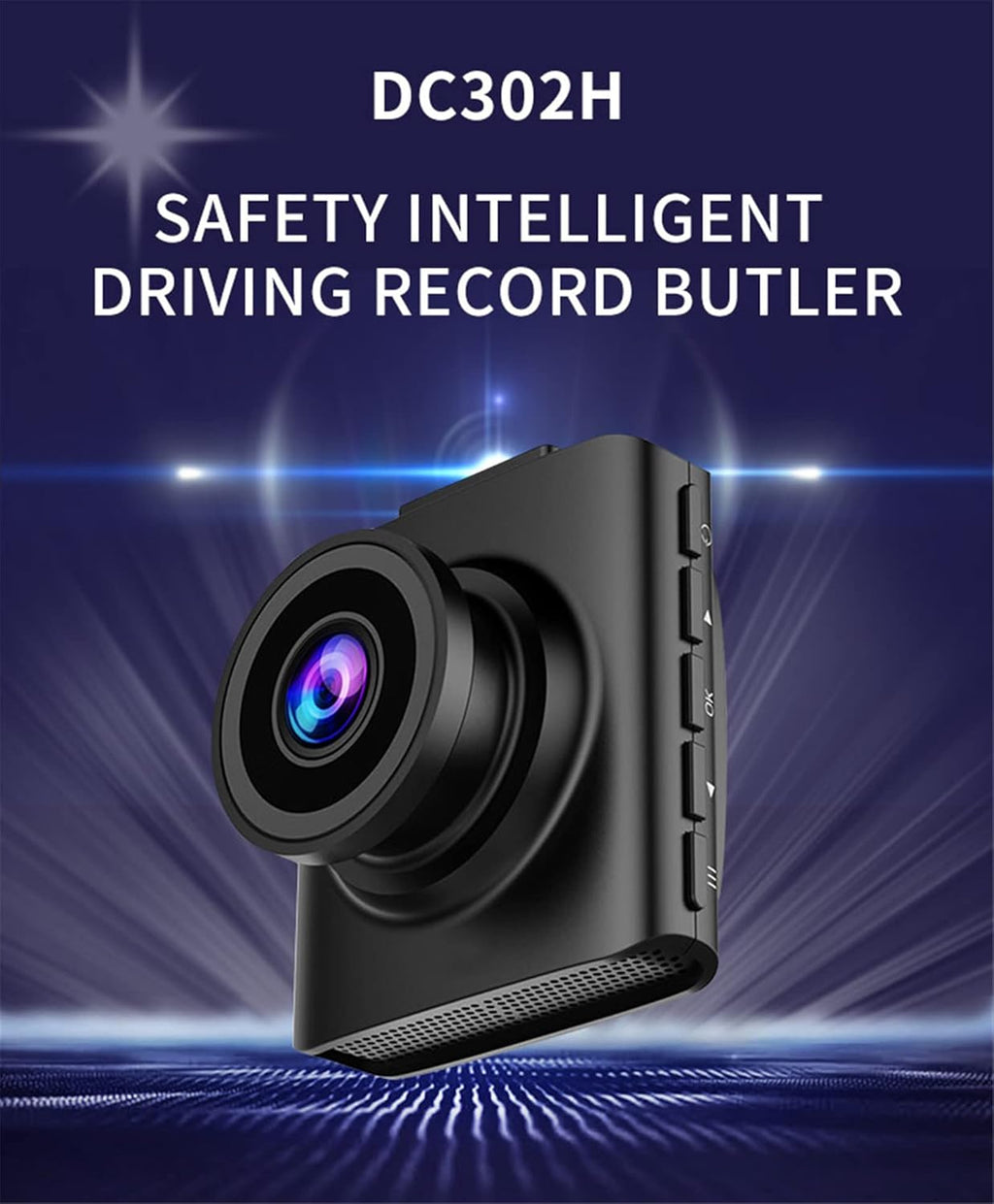 Dash Cam 1080P for Cars with 170° Wide Angle and Night Vision S5168