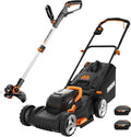 WORX WG911 20V Power Share Lawn Mower and Grass Trimmer (Batteries & Charger Included)