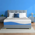 Olee Sleep King Mattress, 10 Inch Gel Memory Foam Mattress, Gel Infused for Comfort and Pressure Relief, CertiPUR-US Certified, Bed-in-a-Box, Medium Firm, Grey, King Size
