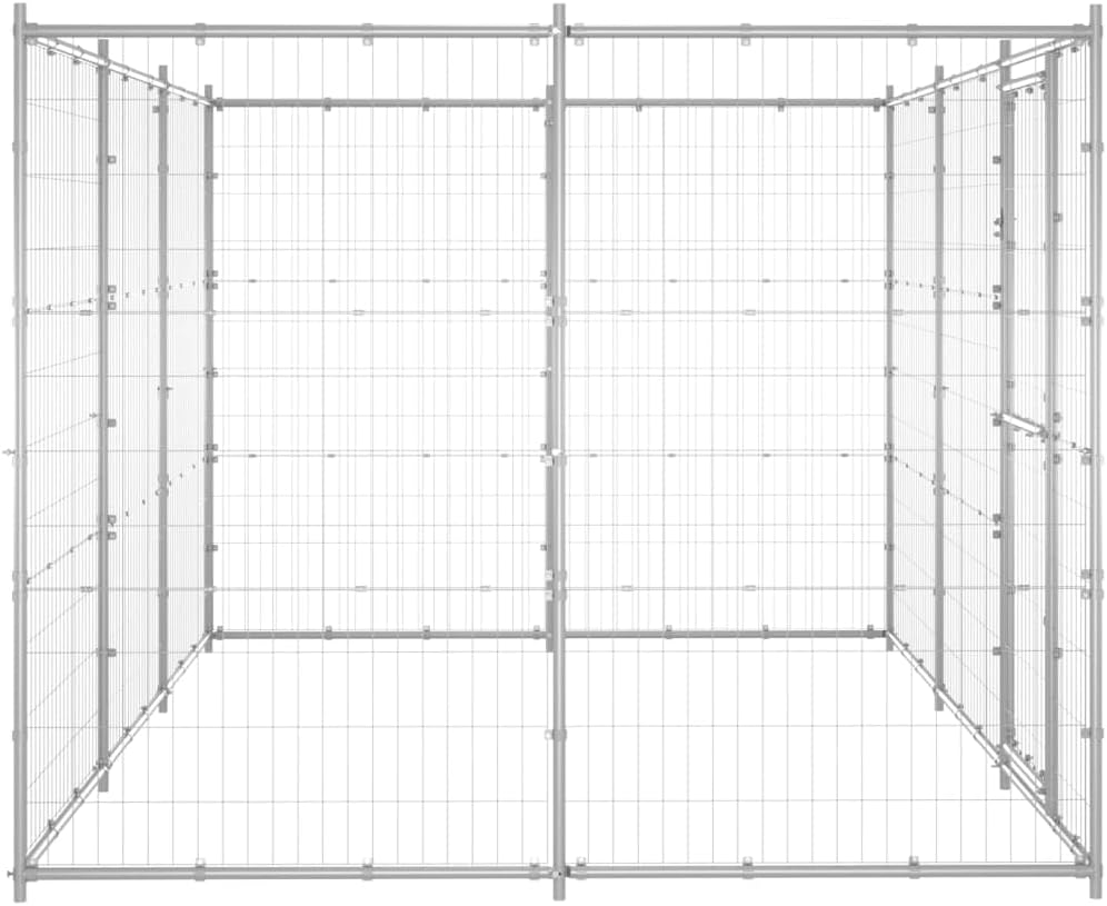 Outdoor Dog Kennel Galvanized Steel I445507