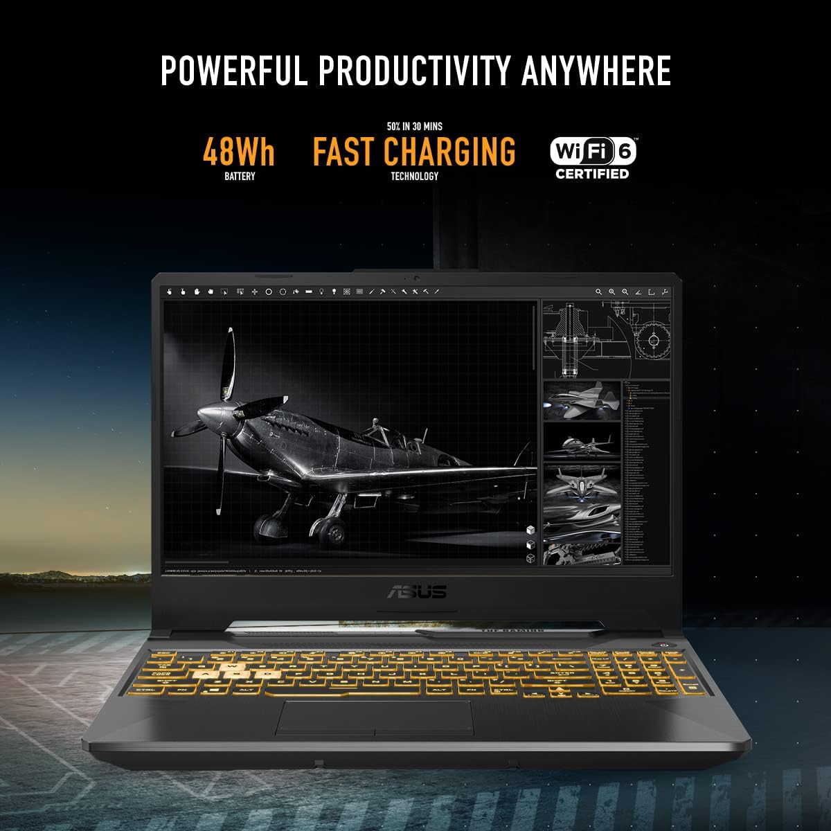 15.6" FHD 144Hz Gaming Laptop, RTX 3050, 16GB DDR5, 1TB SSD, Windows 11 O50367