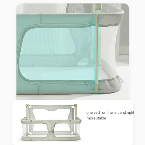 3 in 1 Baby Bassinet Bedside Sleeper with Breathable Mesh Window V8404