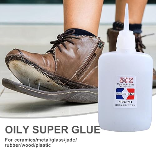 Super Glue, Quick-Drying Cyanoacrylate Adhesive for Leather, Rubber, Metal P917570