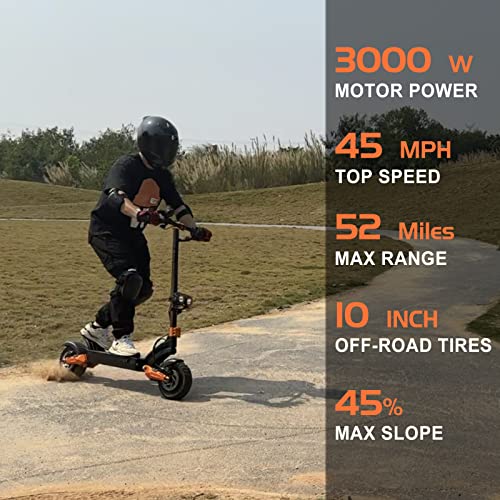 Electric Scooter for Adults, 3000W Dual Motors, 45 MPH, 52 Mile Range F197103