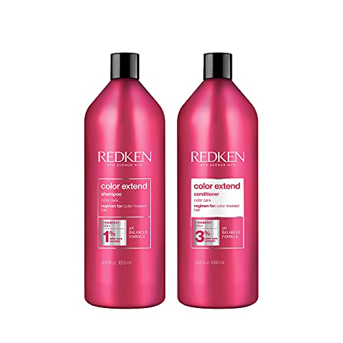 REDKEN Color Extend Shampoo & Conditioner Set | For Color-Treated Hair | Cleanses Hair Leaving It Manageable & Shiny
