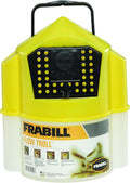 Frabill Flow Troll Bait Container, 6-Quart, Yellow/White