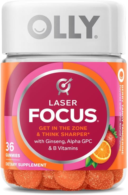 Laser Focus Gummy & Men's Multivitamin Gummy, 36 Count & 90 Count F282