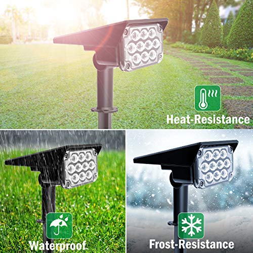 Solar Landscape Spotlights, 20 LED IP65 Waterproof, 2-in-1 Outdoor Solar Lights, 4 Pack R68750