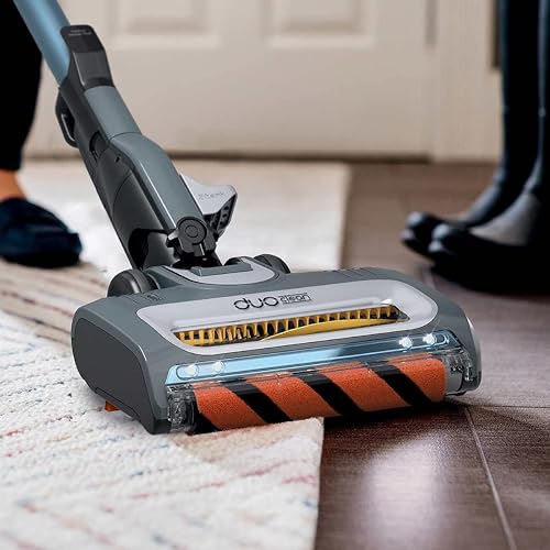 Corded Stick Vacuum with Swivel Steering and LED Headlights, Removable Dust Cup, for All Floors O67451