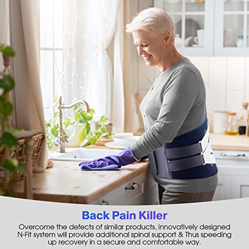 Back Support Brace, Adjustable Lumbar Support for Pain Relief J728