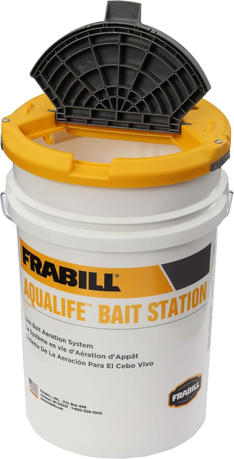Aerated Live Bait Bucket 6-Gallon Storage A431