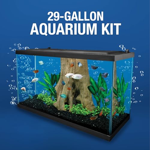 LED Aquarium 29 Gallons with Lighting, Filtration, Heater P905