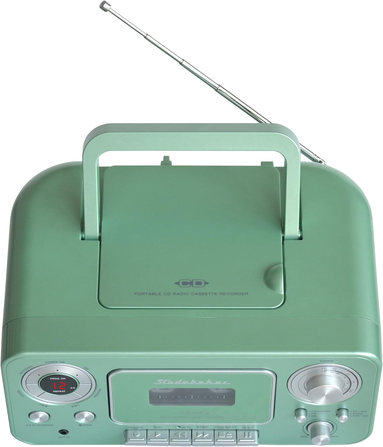 Portable Stereo CD Player with AM/FM Radio and Cassette Recorder X164
