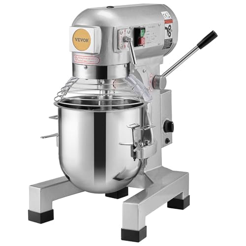 Commercial Food Mixer 10Qt, 3 Speeds, 550W, Stainless Steel Bowl U322