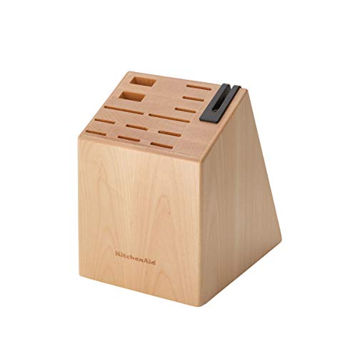 14-Piece Knife Block Set with Built-in Sharpener, High Carbon Stainless Steel, Birchwood F32418