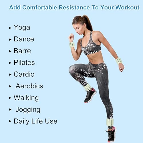Adjustable Wrist Weights Set of 2 for Yoga, Pilates, Cardio P265517