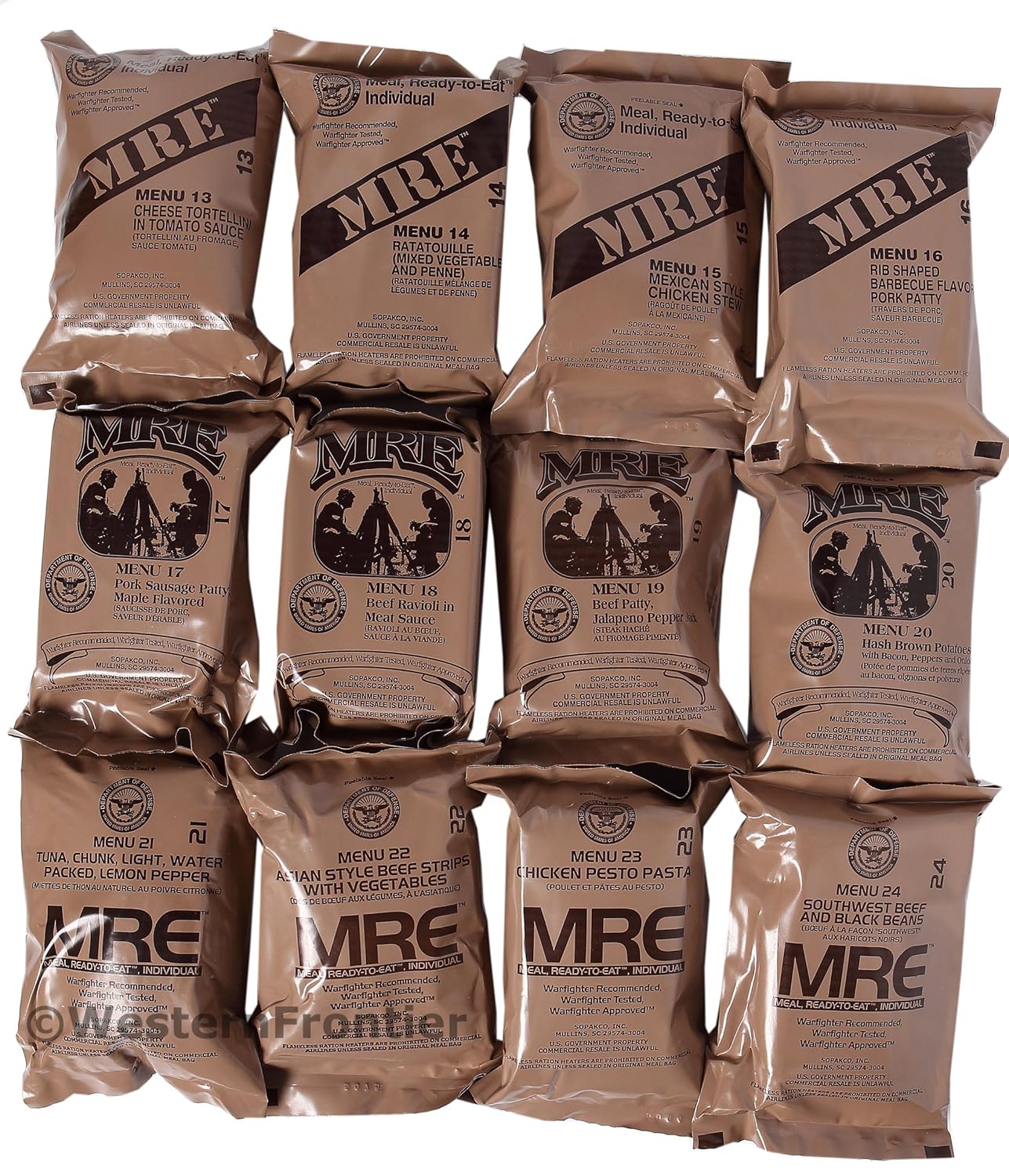 MRE Case A and Case B Bundle, 24 Meals R4644