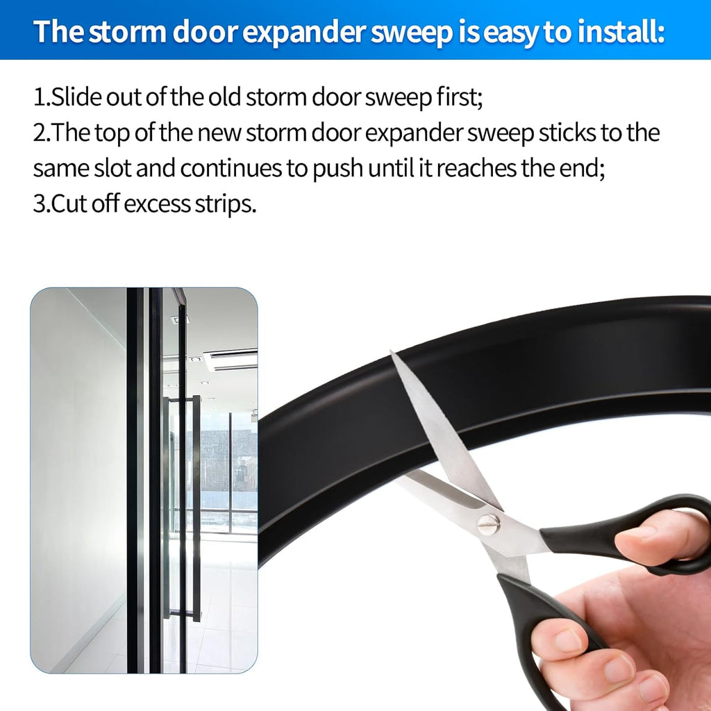 Door Sweep for Vinyl and Metal Storm Doors, 2-Piece Set R3740