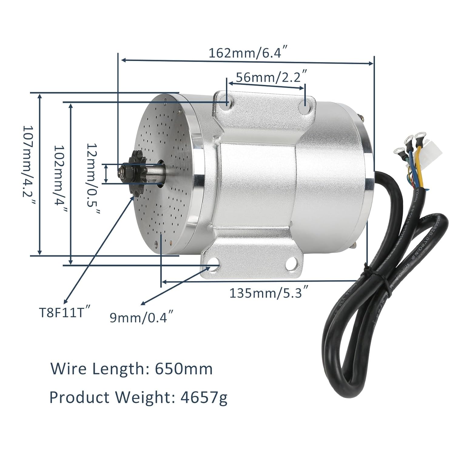72V 3000W Brushless Motor Kit with LCD Display for Electric Scooters Go-Karts Bikes A123