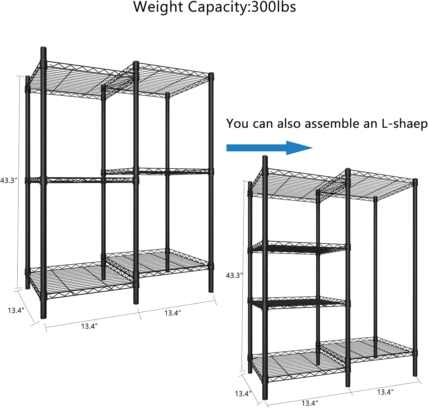 6-Tier Plant Stand for Indoor Outdoor, Metal Flower Pot Holder Rack, Black M9975