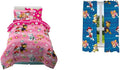 Paw Patrol Girls Twin Bedding Set with Reversible Comforter, Flat & Fitted Sheets, Pillowcase & Sham + Window Curtains with Marshall, Chase, Skye & Rubble