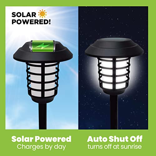 Solar Pathway Lights Color Changing LED Outdoor, IP67 Waterproof, 4 Pack C666950