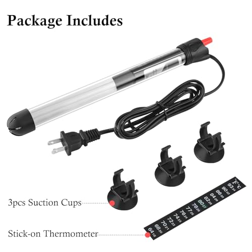 Submersible Glass Aquarium Heater for Fresh and Salt Water Q52987