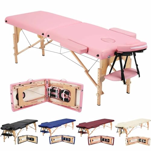Portable Folding Massage Table 84" with Carry Case, Height Adjustable Salon Bed C324