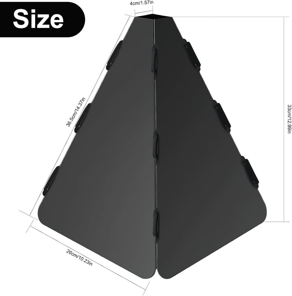 Squirrel Baffle for Bird Feeder Pole, Outdoor Bird Food House Guard, Black Q9846