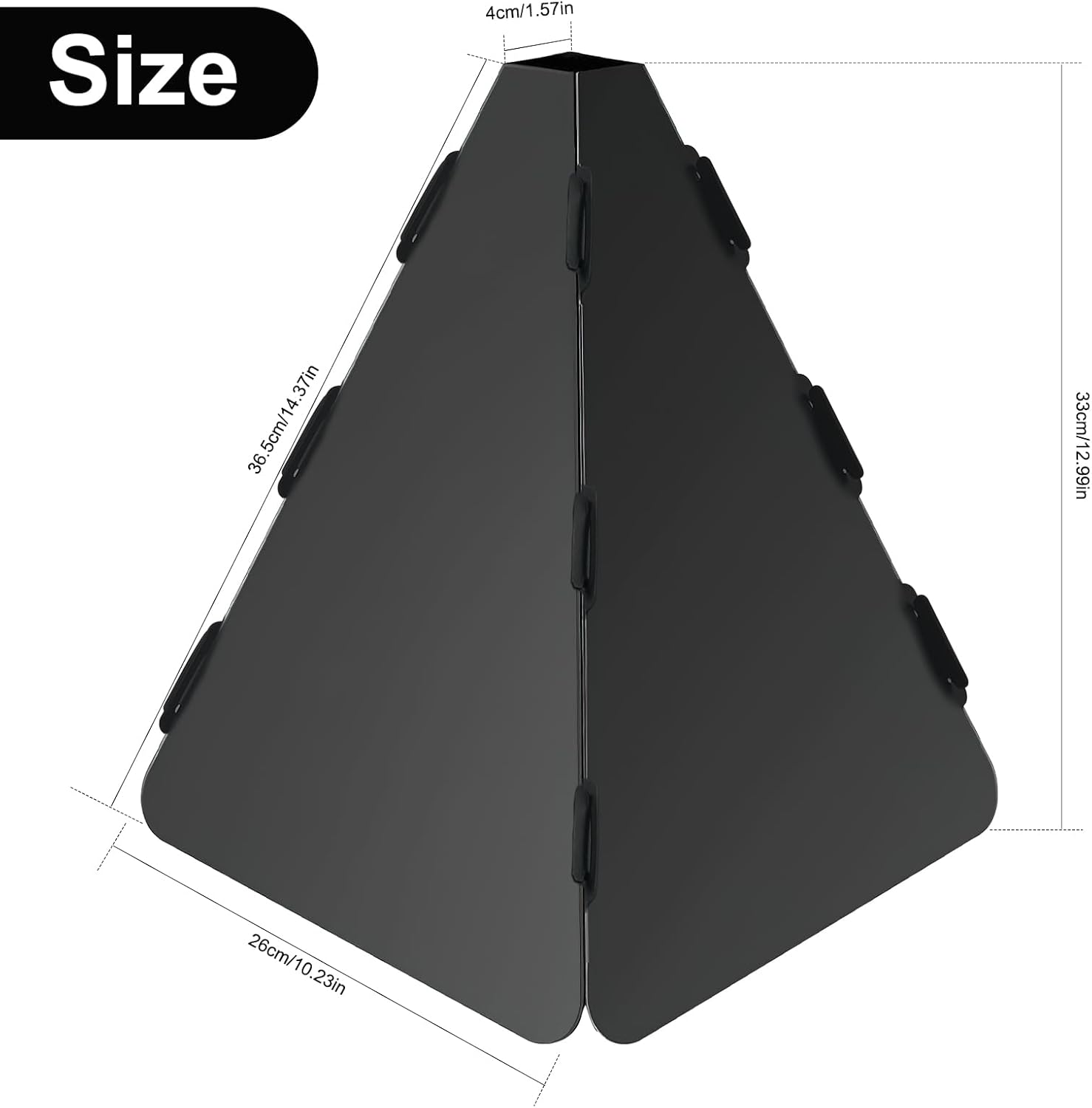 Squirrel Baffle for Bird Feeder Pole, Outdoor Bird Food House Guard, Black Q9846