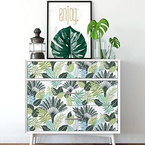 Tropical Peel and Stick Wallpaper Floral Palm Leaf Green Removable P589259
