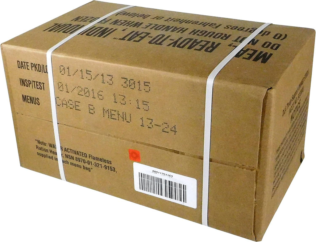 MREs Meals Ready-to-Eat Box B, Menus 13-24 A5070