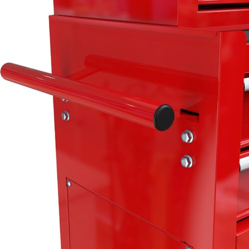 8 Drawer Rolling Tool Chest with Wheels, Lockable Tool Storage Cabinet T50167