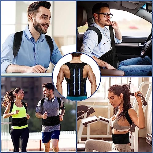 Posture Corrector Adjustable Back Brace for Pain Relief I8434
