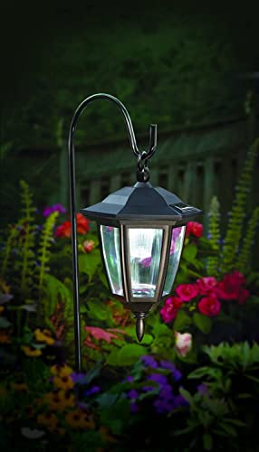 Solar Hanging Lanterns with Shepherd Hooks, Warm White LED, 2 Pack T476037