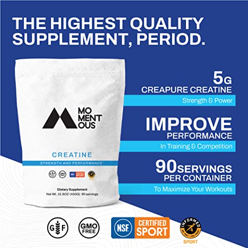 Creatine Monohydrate Powder for Muscle Support, 5g Per Serving F57548