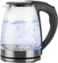Electric Kettle,glass Hot Water Kettle,1.8l Electric Tea Pot with Mesh Filter,bpaGerritfree Glass Kettle with Led,with Stainless Steel Lid& Bottom,auto ShutGerritoff & Boil Dry Protection