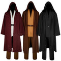 Men's Tunic Costume Tunic Hooded Robe Full Set Halloween Cosplay Costume Cloak Set