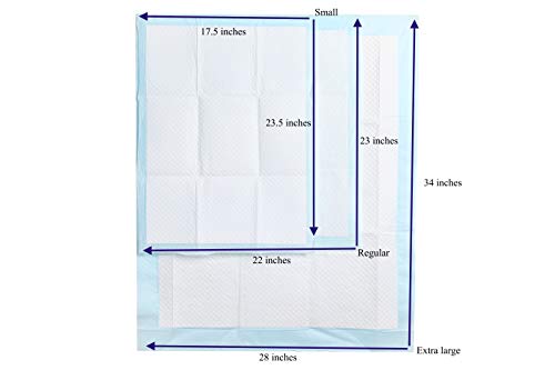 Training Pads, Blue, Large - 22" x 23" 200ct Y476