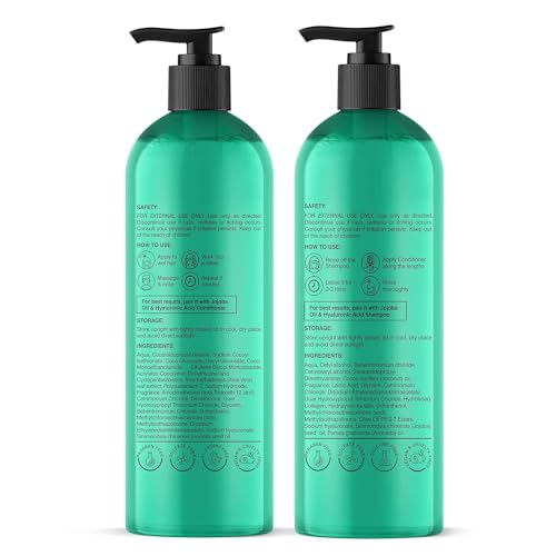 Tea Tree Shampoo and Conditioner Set for Itchy and Dry Scalp, Sulfate Free, 16 fl oz each G7268