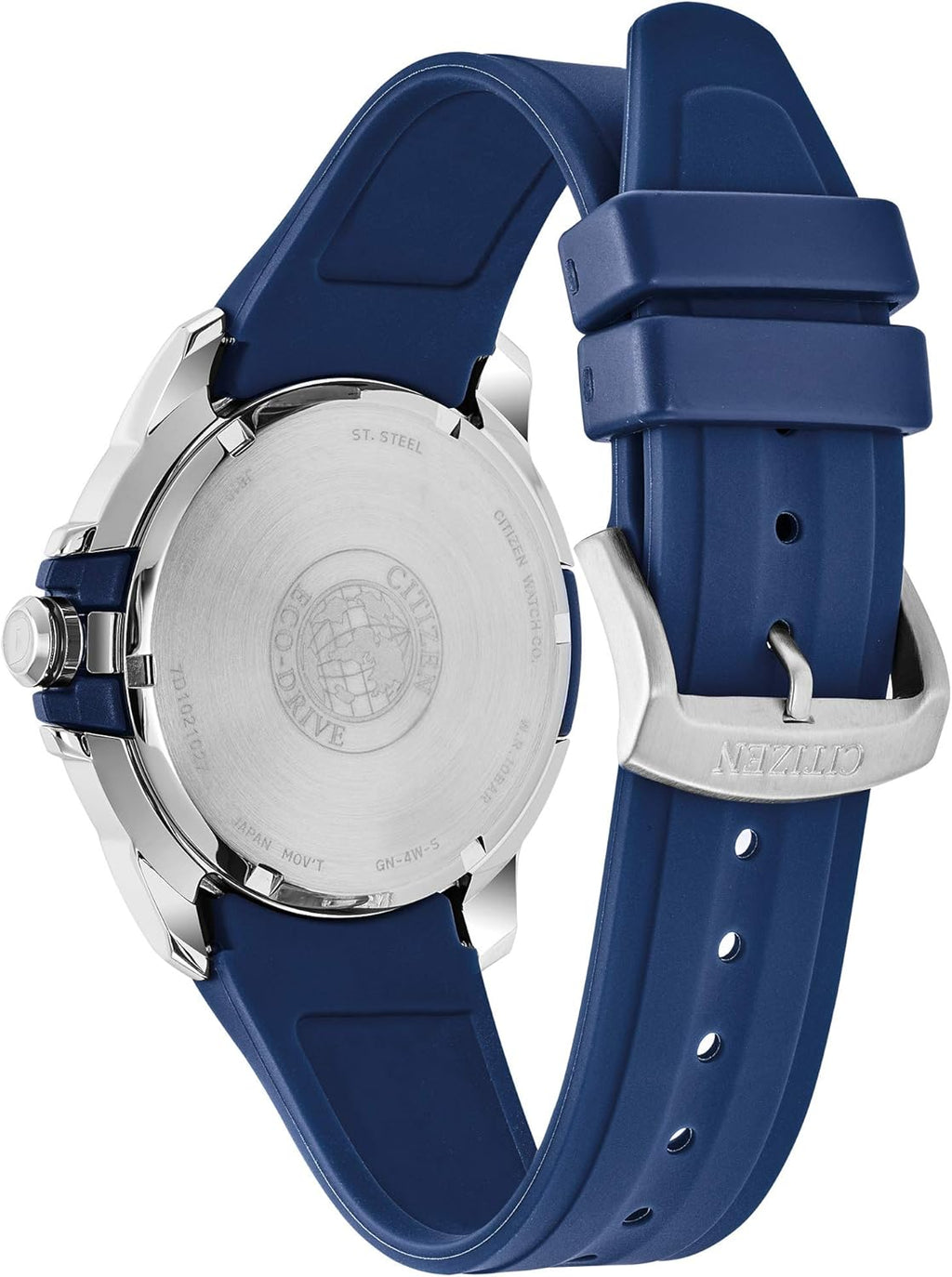 Men's Eco-Drive Stainless Steel Watch with Blue Strap I4436