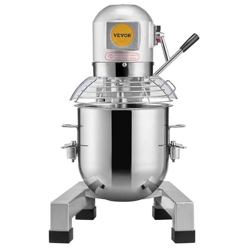 Commercial Food Mixer 10Qt, 3 Speeds, 550W, Stainless Steel Bowl U322