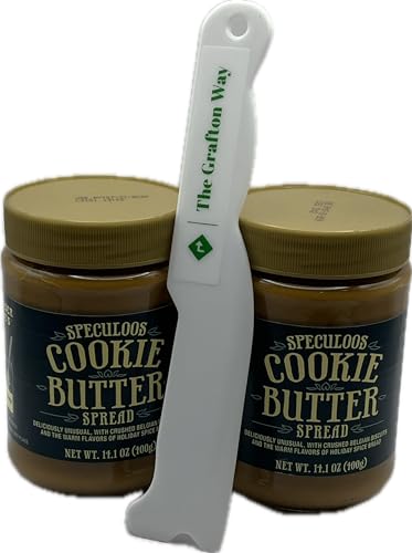Trader Joe's Speculoos Cookie Butter (Pack of 2) with Grafton Way butter spreader (cookie)